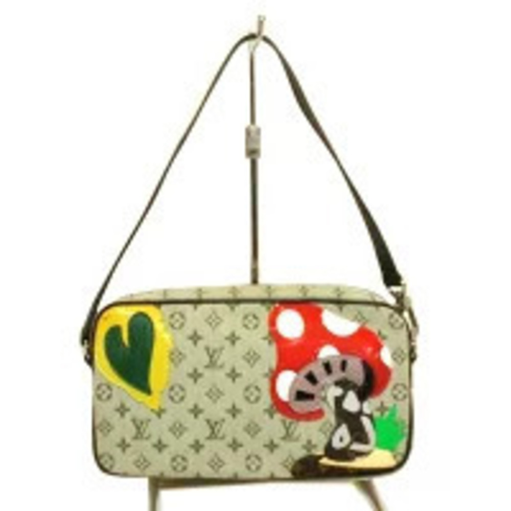 Louis Vuitton Contes De Fes Pochette Monogram Pouch Canvas Leather Yellow